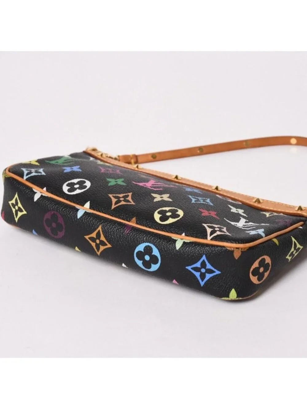 Louis Vuitton Pochette Accessoires Pouch Monogram Multicolor Black